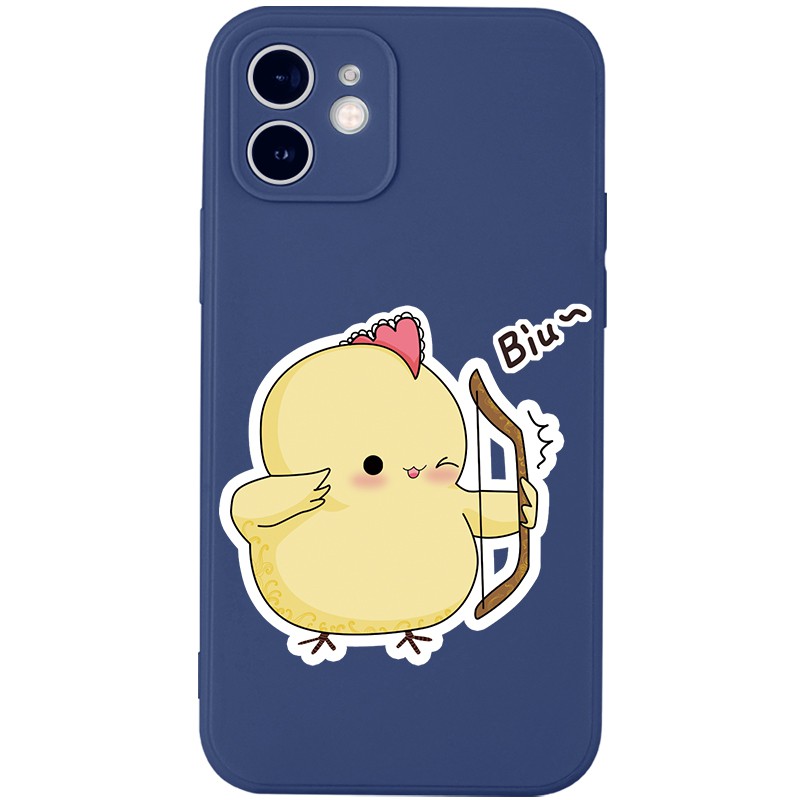 Ốp lưng JURSUE mềm hoạt hình cặp đôi dễ thương đẹp cho iPhone 13 12 11 Pro Max SE 2020 X XR XS ip 8 7 6 6S Plus kute Y14