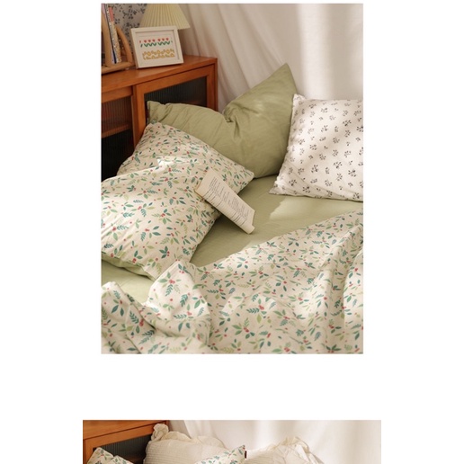 Set Cotton Living 100% Cotton Hàng Nhập Khẩu Cao Cấp 4 Món Vintage