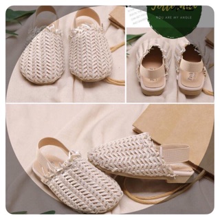 Giày giả cói bít mũi cho bé gái