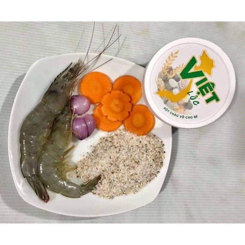 Cháo vỡ hạt Việt lộc  dinh dưỡng cho bé ăn dặm ,10 hạt dinh dưỡng cao cấp ,hộp 500gr