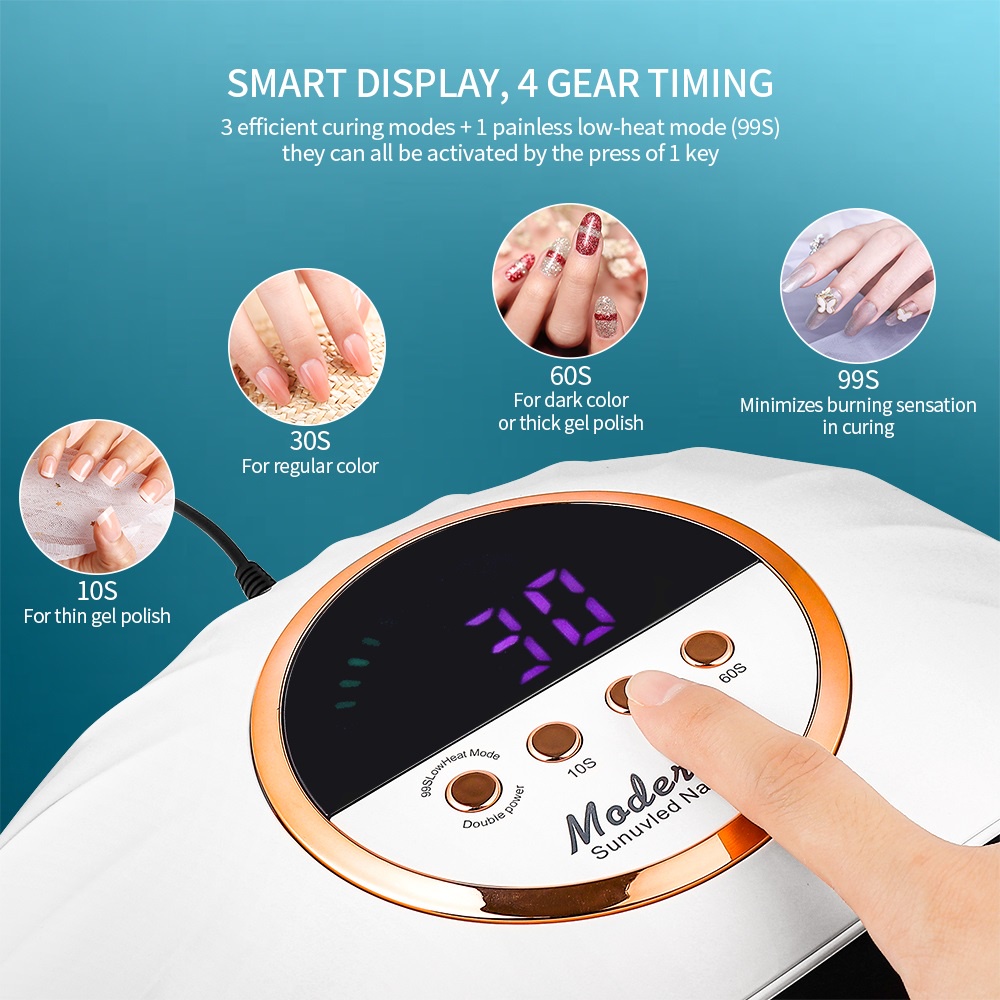 Đèn LED UV FOREVERLILY 51 hạt đèn 150W kèm phụ kiện tiện dụng hong khô sơn móng tay