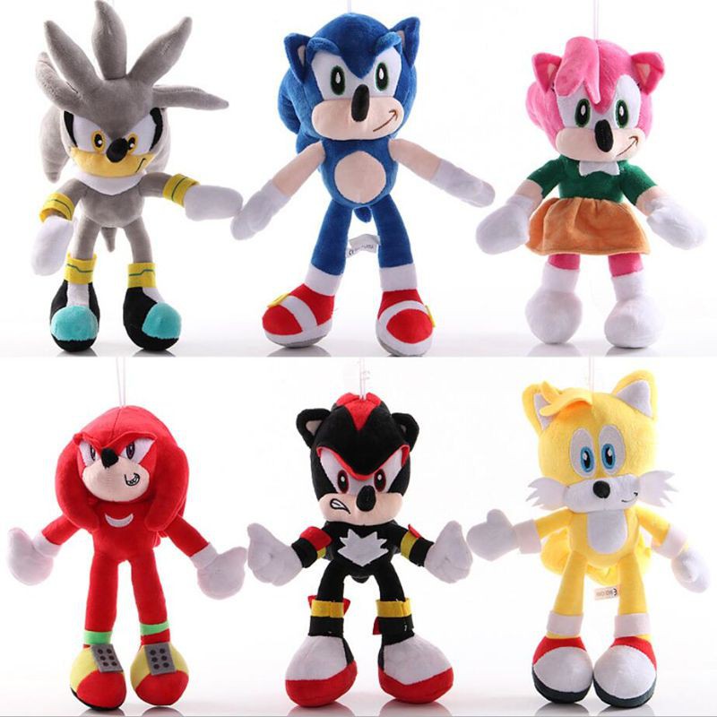 28cm Sonic The Hedgehog Shadow Amy Rose Knuckle Tai Stuffed Toy Plush Doll So