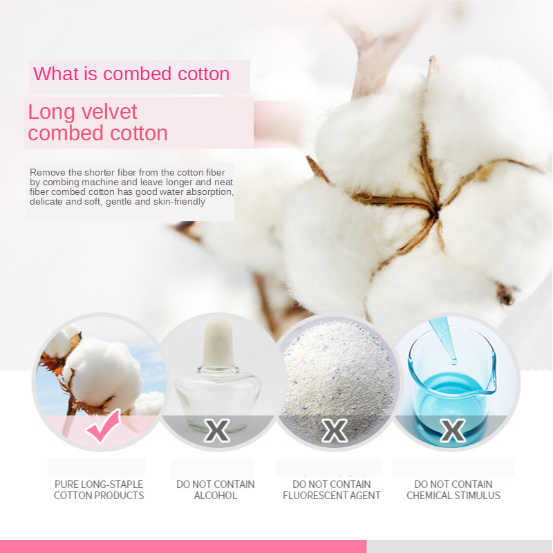 Bộ 100 Miếng Bông Tẩy Trang Bằng Cotton Hữu Cơ Tái Sử Dụng Được