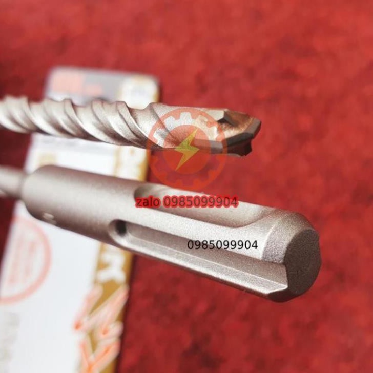 Mũi khoan chuyên khoan bê tông cốt thép, đá, tường gạch đuôi gài SDS Unika mã UX - Mũi 6 7 8 9 10 12 mm