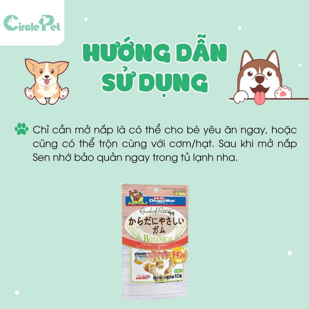 Xương Nơ Cho Chó Doggyman Nhiều Hương Vị Cao Cấp An Toàn Cho Thú Cưng - Circle Pet