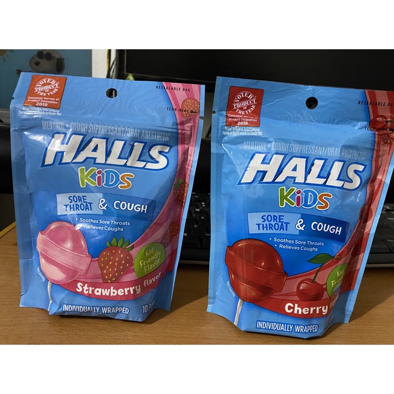 Kẹo mút Halls Kids h o cho bé yêu - nội địa Mỹ