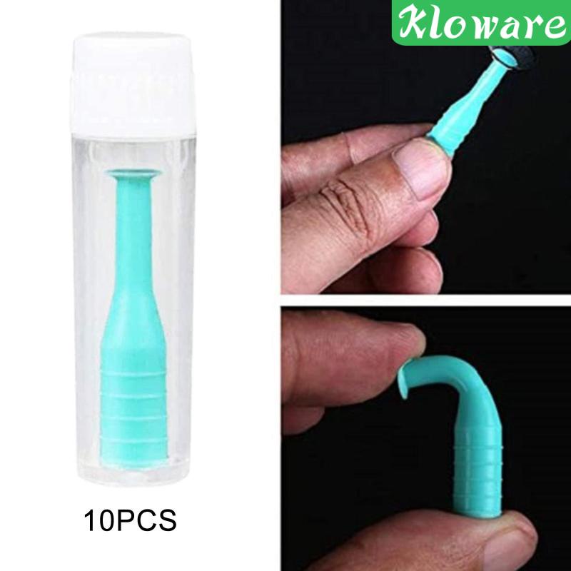 Bộ 5 Dụng Cụ Hút Kính Áp Tròng RGP Màu Xanh Lá Kèm Hộp Đựng Tiện Dụng