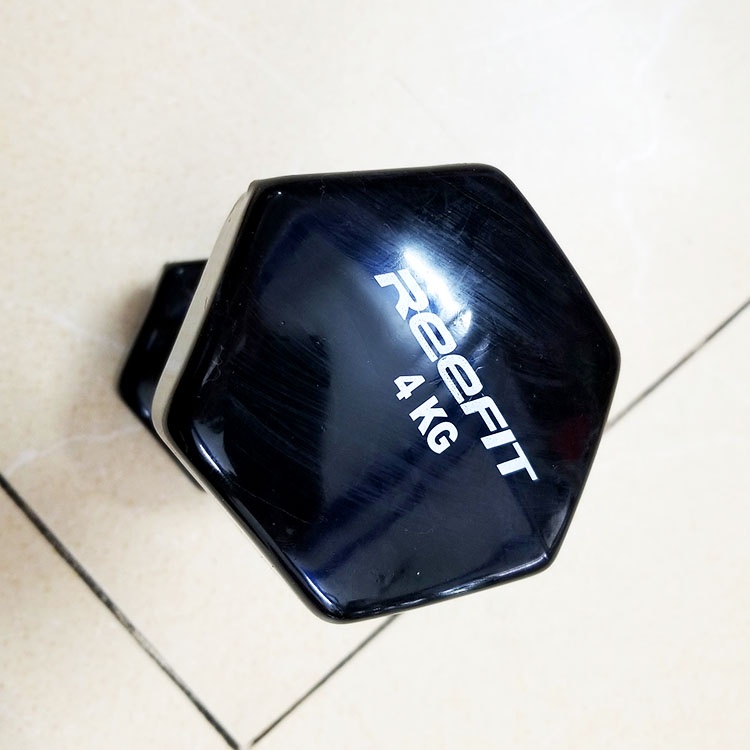 Tạ tay cao cấp 4kg - Tạ bọc cao su loại 4kg 1 chiếc | dụng cụ tập thể hình giá rẻ