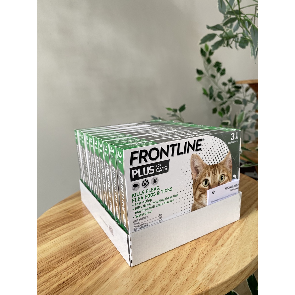 Frontline® Plus Nhỏ Gáy Trị Ve, Rận, Bọ Chét Cho Mèo Hộp 3 Ống