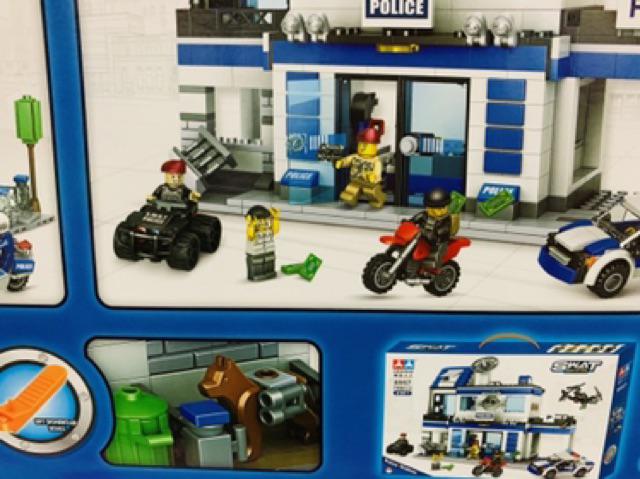 LEGO City Police Xếp Hình Sở Cảnh Sát SWAT POLICE tên cướp và trụ sở thành phố cảnh sát