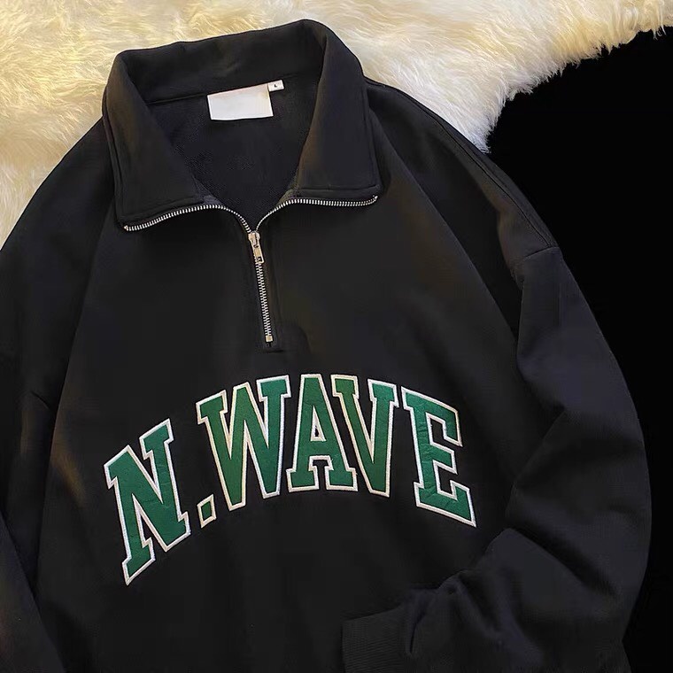 Áo Sweater Nỉ Bông N.WAVE Phong Cách Ulzzang