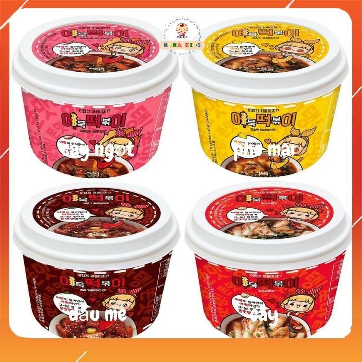 Bánh gạo tokpokki Hàn Quốc Tteokbokki kèm chả cá ăn liền vị phô mai, cay, cay ngọt, phô mai - tokbokki hộp 143g tiện lợi | BigBuy360 - bigbuy360.vn