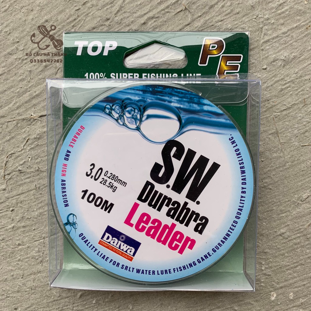 Dây Dù câu cá Siêu Bền Daiwa SW Durabra leader 100m