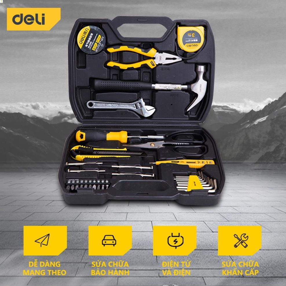 Bộ Dụng Cụ Sửa Chữa Đa Năng 31 Chi Tiết Deli Cao Cấp - Sử Dụng Nhiều Mục Đích, Tiện Dụng Cho Mọi Gia Đình - DL5972 .