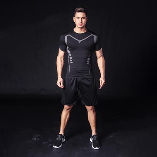Áo Legging Thể Thao Cộc Tay Nam Chuyên Tập Gym  ྇