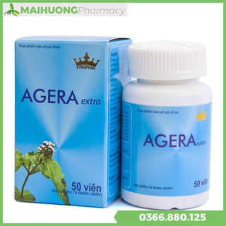 [Chính Hãng] Agera extra hộp 50 viên , hỗ trợ giảm ngạt mũi, hắt hơi và sổ mũi, nhức đầu do viêm mũi dị ứng, viêm xoang.