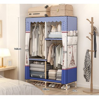 tủ đựng quần áo vải loại 1 khung gỗ bọc nhựa 2 buồng hàng chuẩn loại 1 phi gỗ 20mm Nội Thất Phòng Ngủ Lắp Ghép