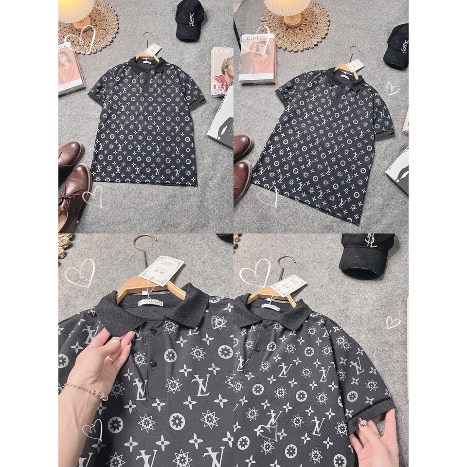 Áo polo in chữ toàn thân form thụng chất dày đẹp, sờ mê ly luôn (CT-4P5)