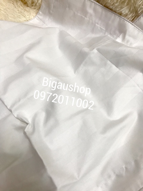 Bộ ga gối trắng đẹp 100% cotton dùng trong khách sạn,nhà nghỉ