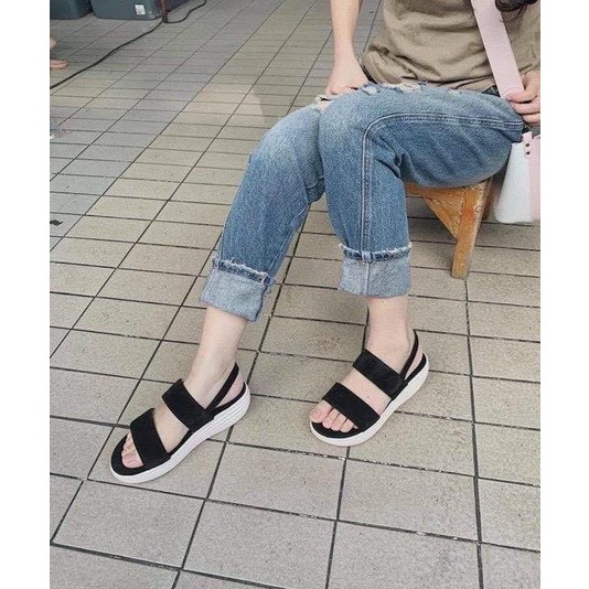 Sandal quai ngang, dép thái lan đế xuồng quai hậu độn đế bánh mì PK132
