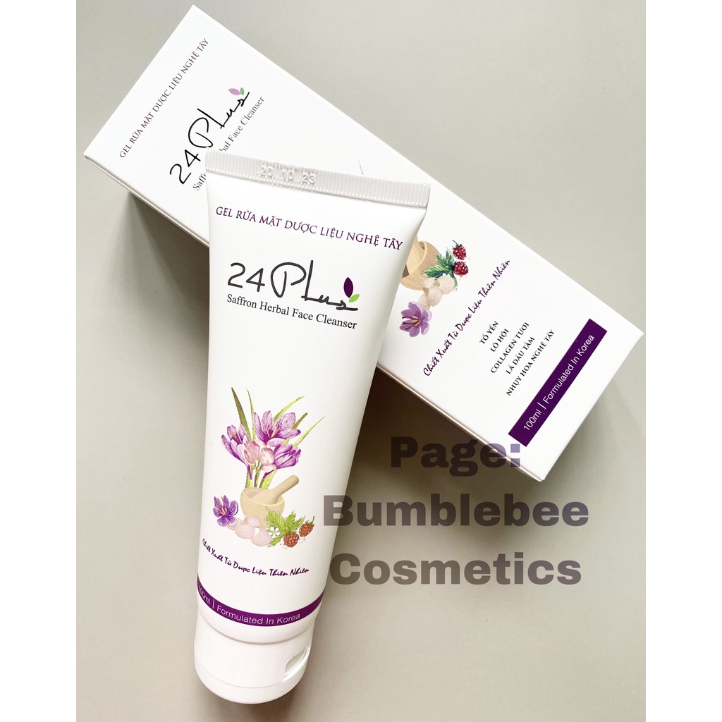 Gel Rửa Mặt Nhụy Hoa Nghệ Tây 24 Plus