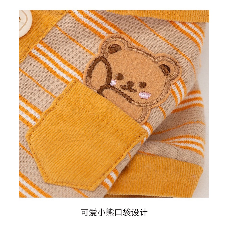 DP221 - Áo thun Polo xịn đính nút cho chó mèo, quần áo thú cưng