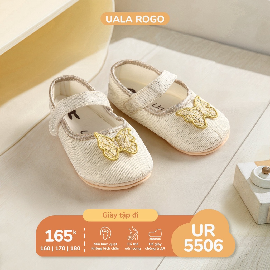 [CHÍNH HÃNG] Giày tập đi quai dính bé gái Uala Rogo