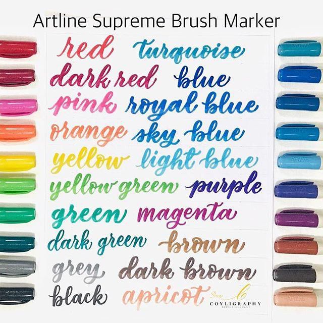 Bút Lông Đầu Cọ Vẽ Artline Supreme Brush EPFS-F