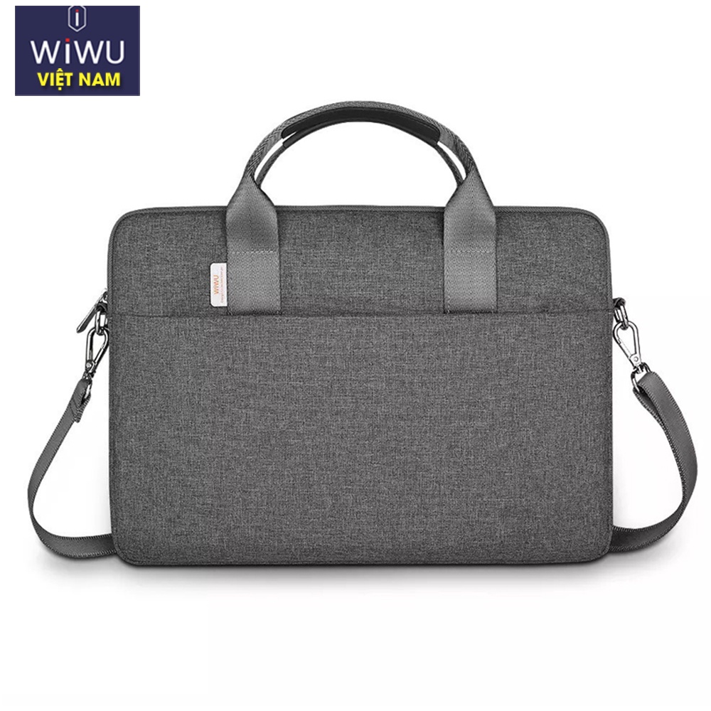 Túi chống sốc Wiwu Mimimalist Laptop Bag chống thấm nước, chống sốc 14 inch - 15.6 inch tặng kèm quai - Hàng Chính Hãng