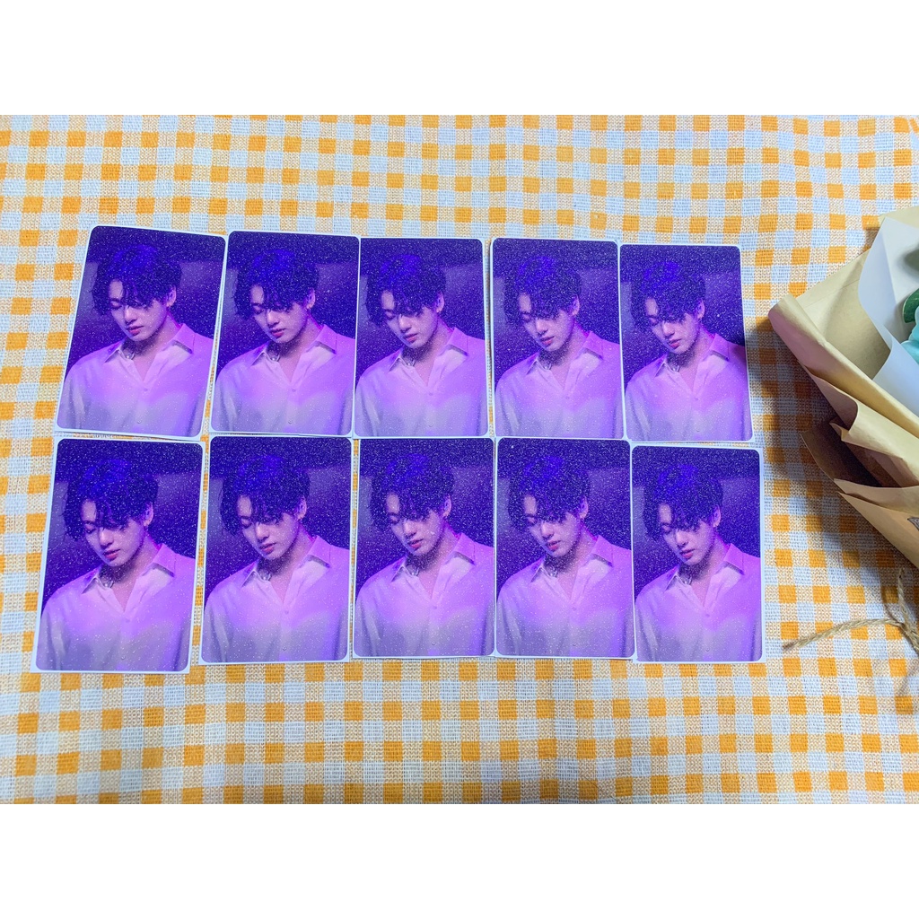 MIẾNG DÁN THẺ ATM/XE/NHÀ GLITTER TAEHYUNG JUNGKOOK BTS