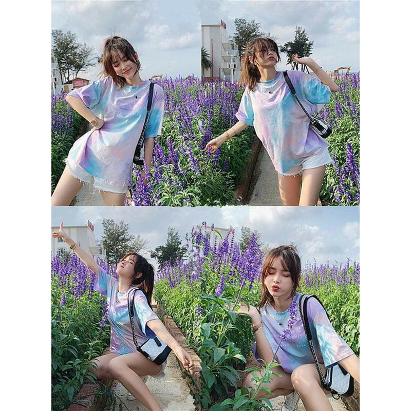 Phông loang siêu hot_ chất mát lạnh, dáng rộng tay lỡ đẹp y hình