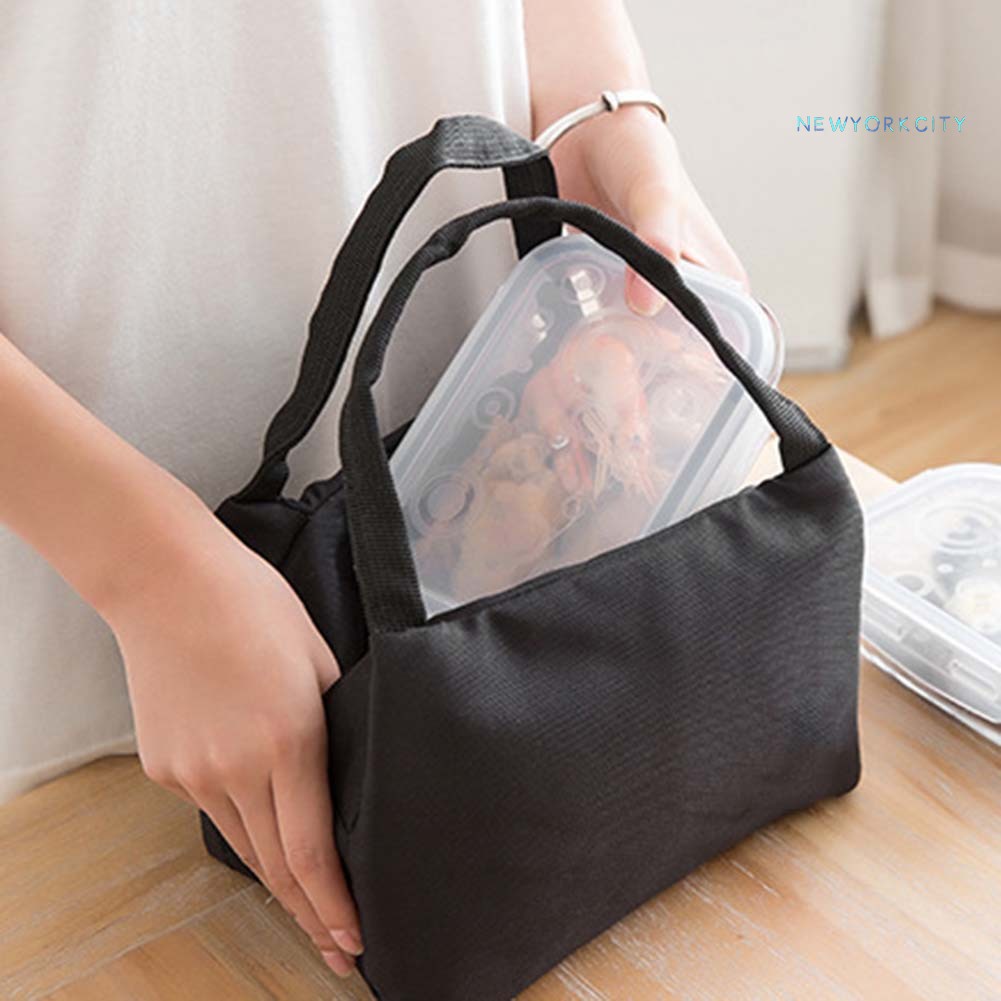 Túi Giữ Nhiệt Đựng Hộp Cơm Tiện Lợi Màu Sắc Đơn Giản