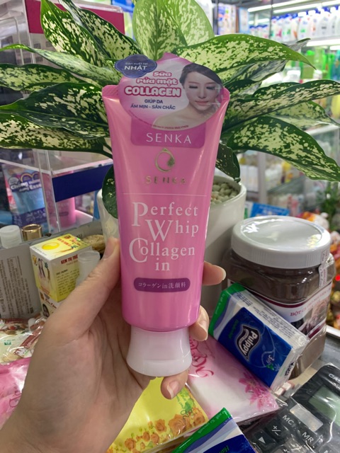 Sữa Rửa Mặt Ẩm Mịn Và Săn Chắc Da Senka Perfect Whip Collagen