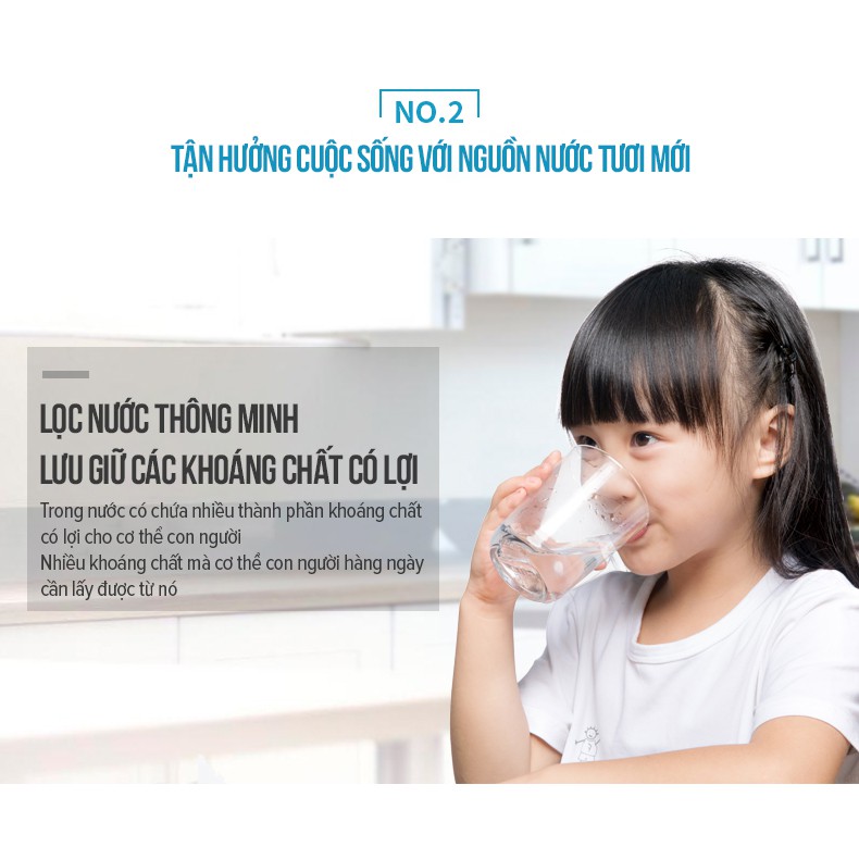 [Mẫu mới nhất]Máy lọc nước, khử mùi, khử màu tại vòi Joyoung  JYW-T03 quan sát được lõi lọc, dễ lắp ráp