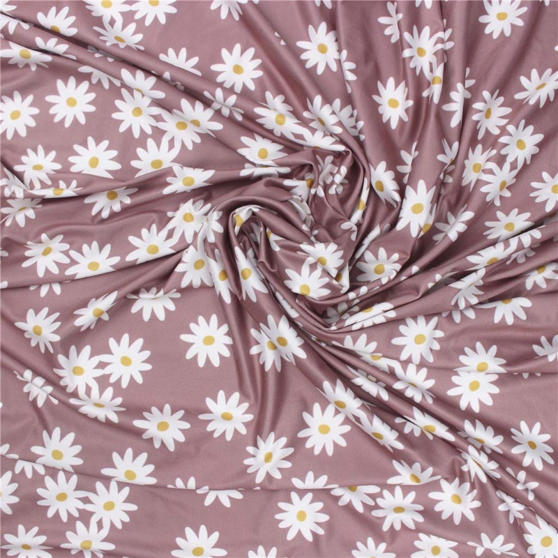 Set 3 Món Gồm Chăn + Mũ Beanie Thắt Nút In Hoa Cho Bé Sơ Sinh