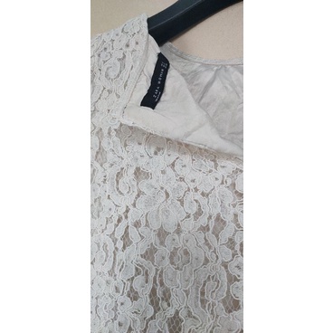 Đầm Zara Màu Kem Sz S Auth