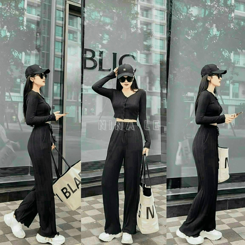 SET THUN GÂN 1 SET ĐỒ ĐI CHƠI NĂNG ĐỘNG KHÔNG THỂ THIẾU TRONG TỦ ĐỒ CÁC CÔ GÁI UP Thời Trang HHP Fashion