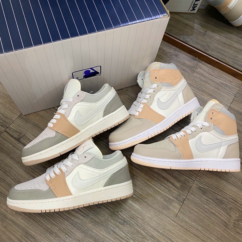 [m.sneaker] giày thể thao nữ jd1 milan trắng cam cao, thấp cổ | BigBuy360 - bigbuy360.vn