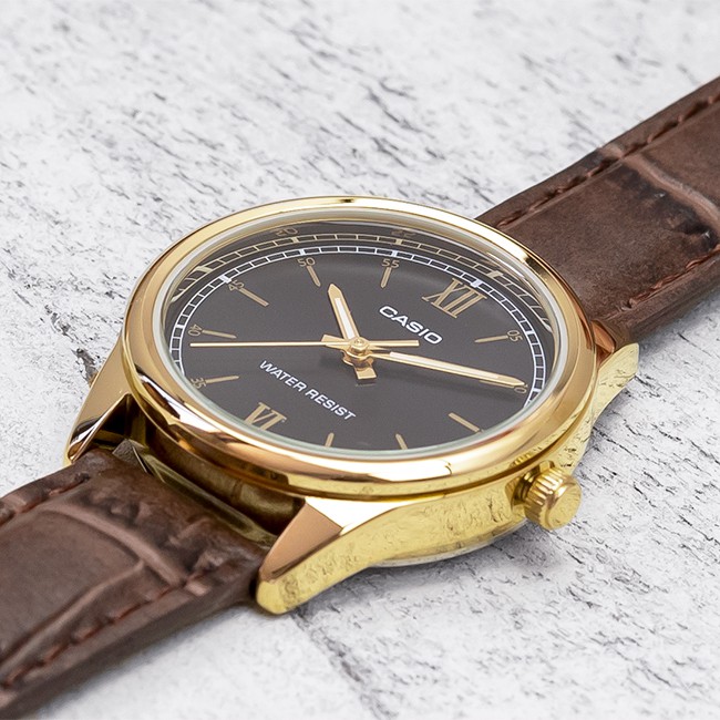Đồng hồ nữ dây da Casio chính hãng Anh Khuê LTP-V005GL-1B2UDF (28mm)