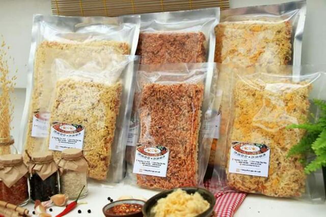 Cơm cháy chà bông trứng muối Rộp Rộp