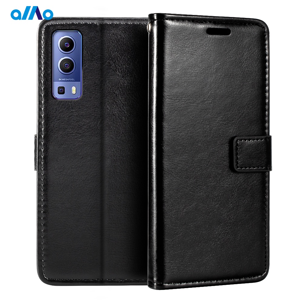 Bao da điện thoại PU kiểu ví thẻ gập từ tính có giá đỡ cho vivo y21 Y73 2021 Y72 5g Y20S G Iqoo Z3 5g