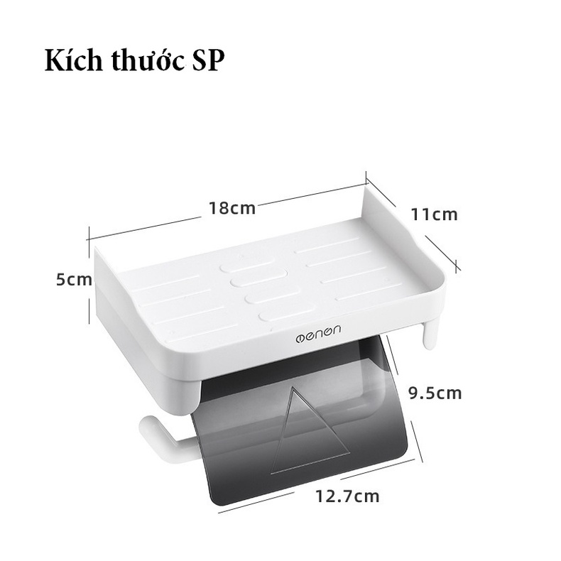 Kệ Nhà Tắm Nhà Bếp Thông Minh OENON , Kệ Để Đồ Phòng Tắm Kèm Giá Treo Khăn Lắp Đặt Dán Tường Cao Cấp