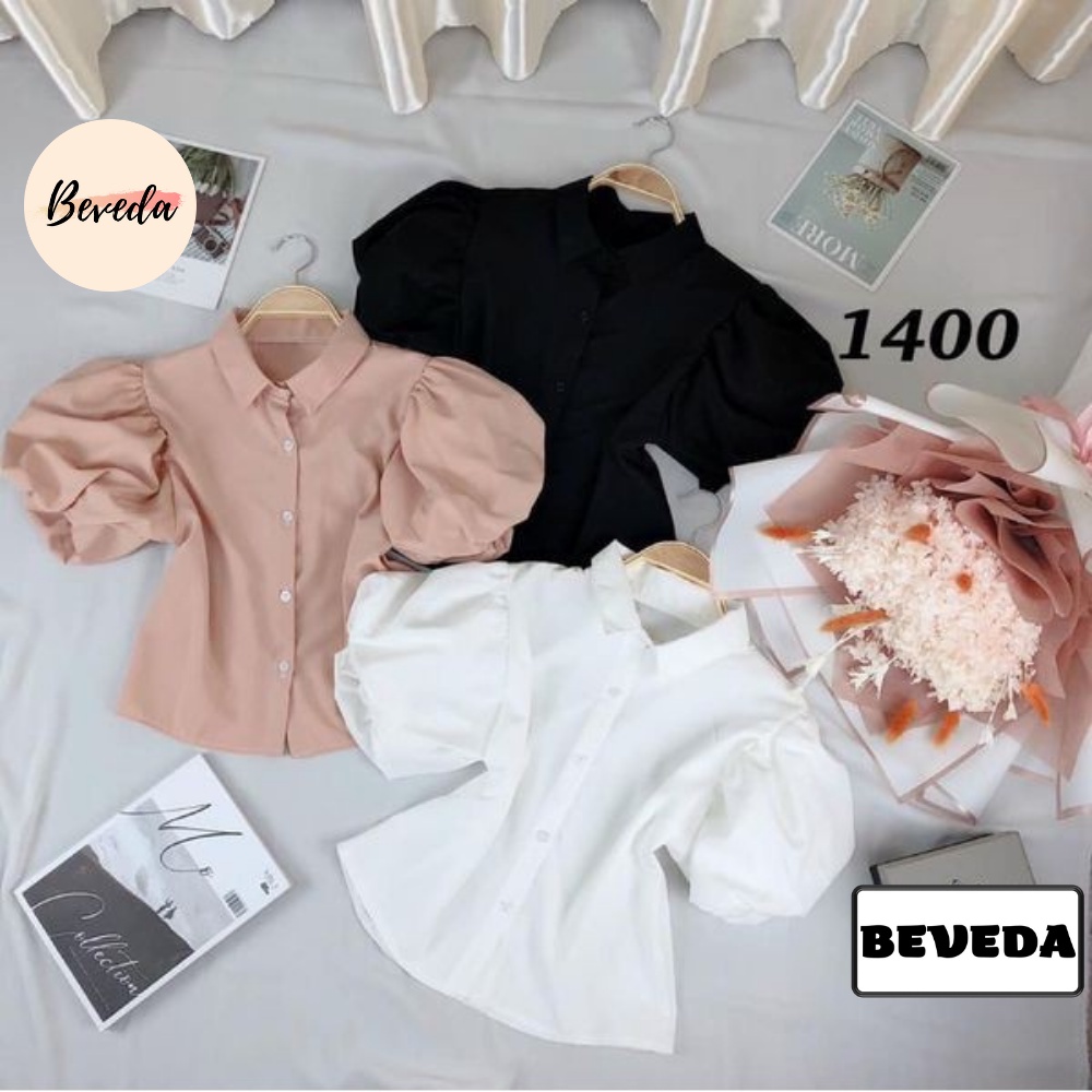 Áo Sơmi Nữ Voan Body Tay Phồng