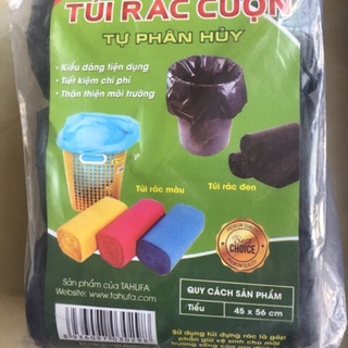 ⛔freeship⛔ bịch 3 cuộn túi rác đen