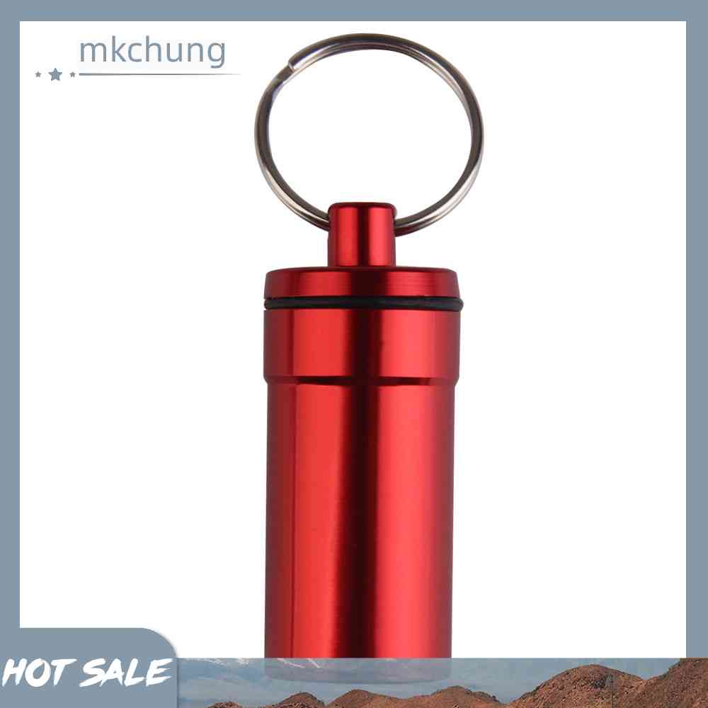 Hộp Đựng Thuốc Viên Có Móc Khóa Chống Nước Tiện Dụng