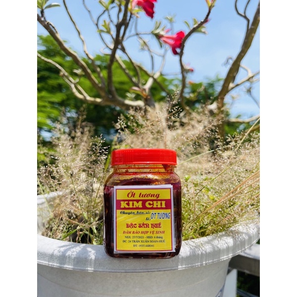 Ớt tương Kim Chi hũ 200g - dùng với nước mắm, nước tương, kho cá thịt, bánh tráng trộn, kim chi