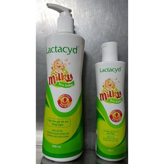 Sữa tắm gội trẻ em Lactacyd milky 250ml - 500ml