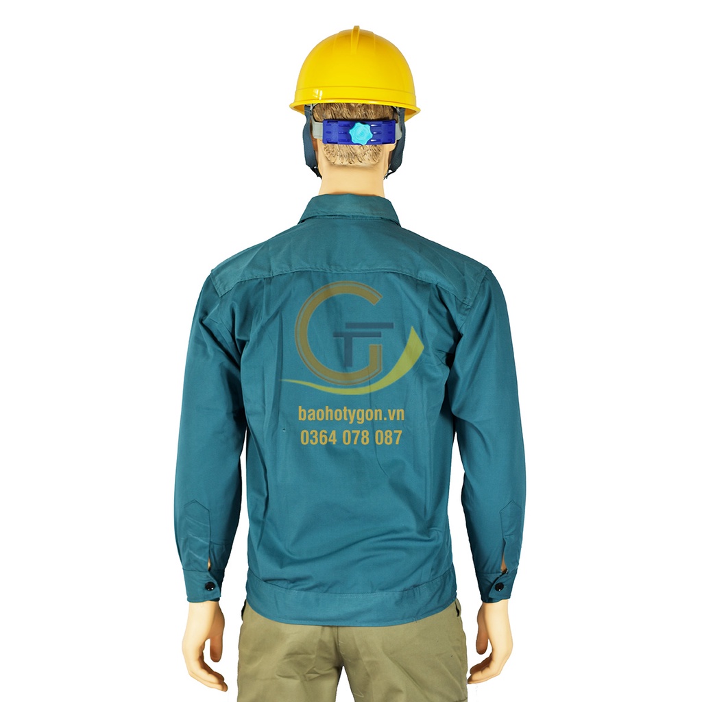 Áo bảo hộ xanh lá đậm