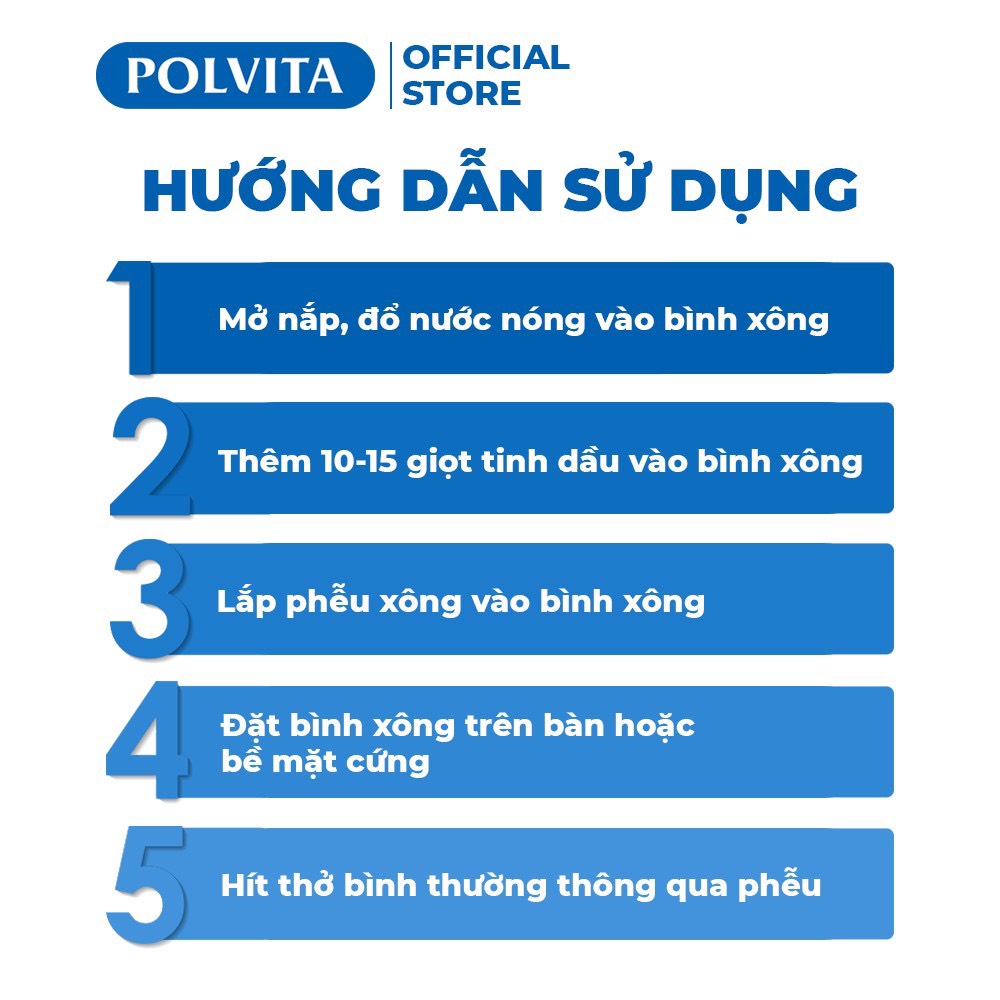 Bình xông Mũi và Họng Polvita ARGOL STEAM INHALER 350ml