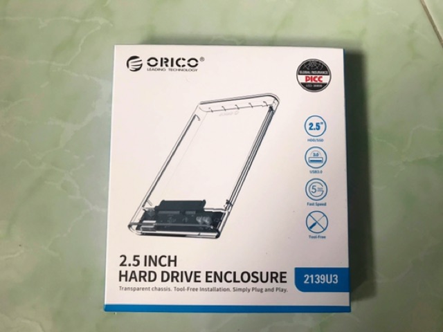 Hộp Đựng Ổ Cứng HDD Box Orico 2139U3 Trong Suốt, Chính Hãng Viscom. | BigBuy360 - bigbuy360.vn